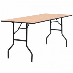 6ft' Wooden Folding Table